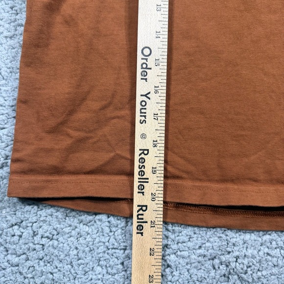 Gymshark Rest Day Essentials Boxy T-Shirt Brown Womens XS Short Sleeve Crop Top - Picture 7 of 9